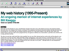 My web history