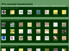 Pre-owned bookmarks